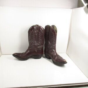 Boulet Cowboy Boots Vintage Men's Western Leather Canada Made Size 10